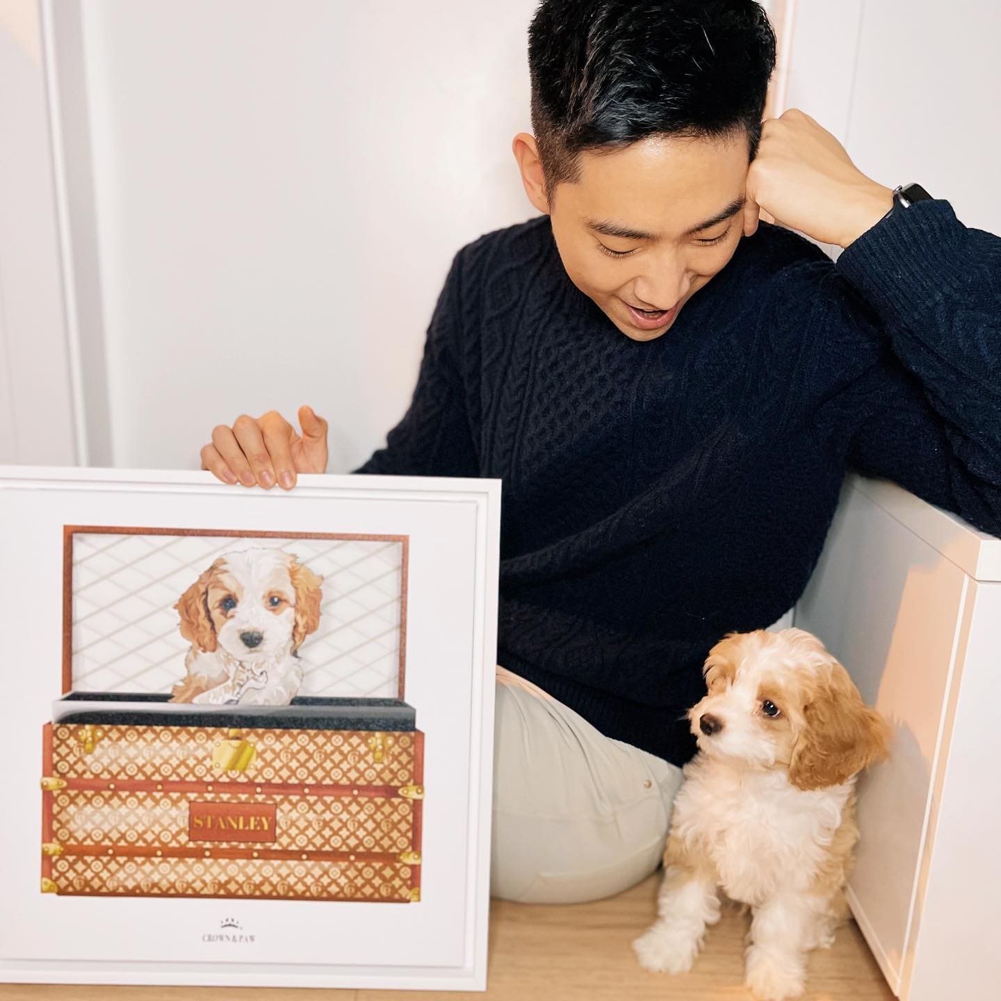 Classic Luxury Trunk Pet Portrait