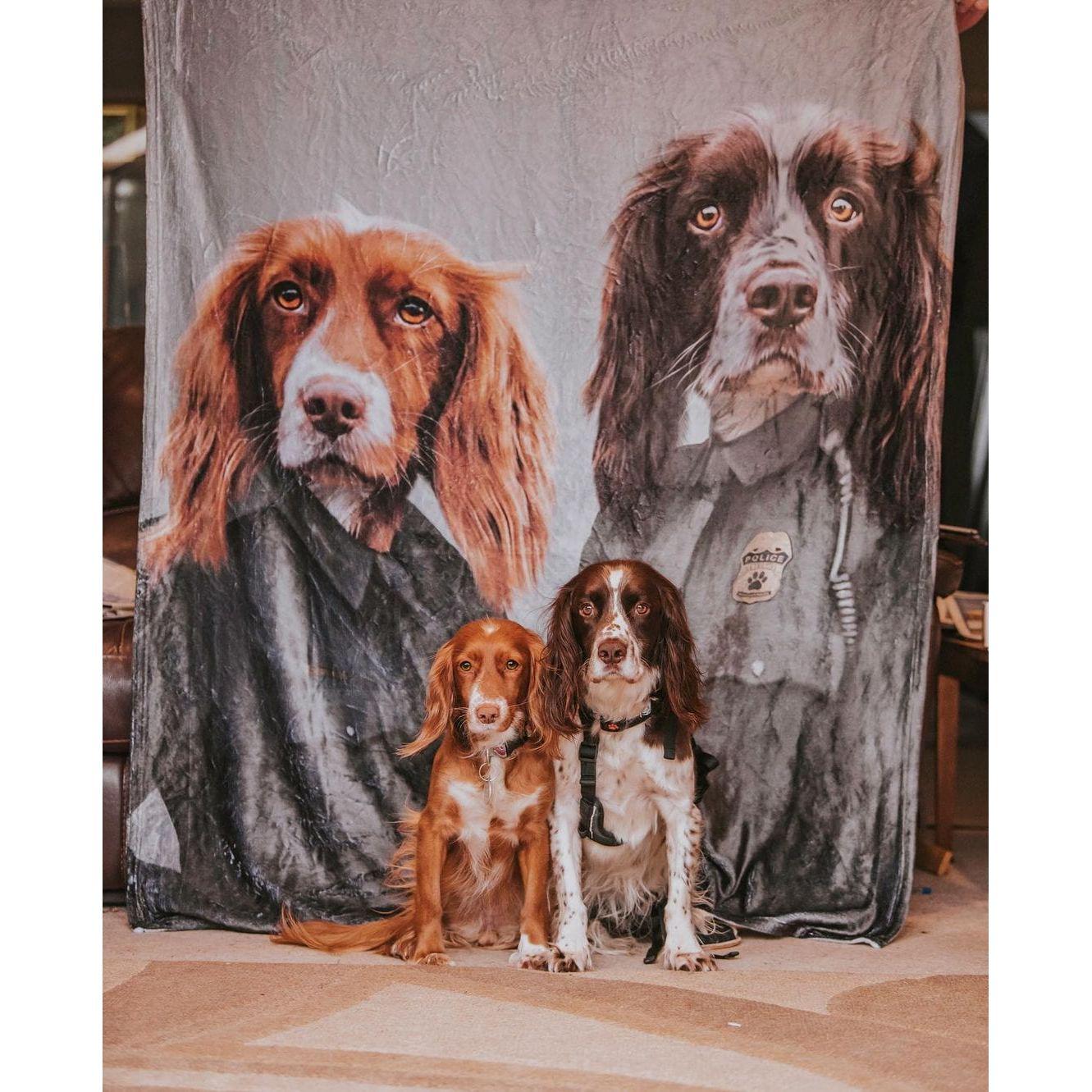 The Officers - Custom Pet Blanket